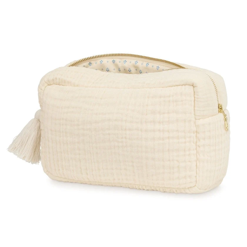 Cam Cam Copenhagen Дамска муселинова козметична чанта Antique White