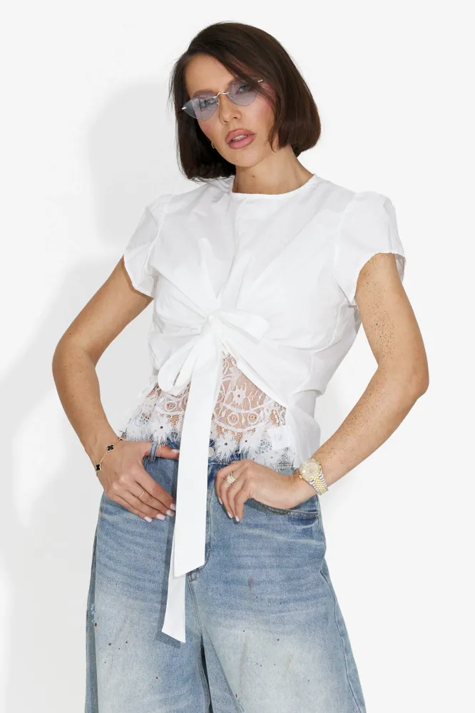 Camasa dama casual alba Zewed Bogas