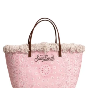 Canvas Shopper City Bag Fringes