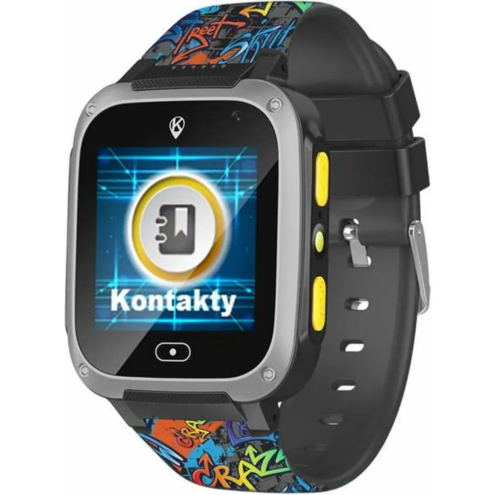 Cefatoys, Детски смарт часовник Hola Watch Urban 1.4", Черен