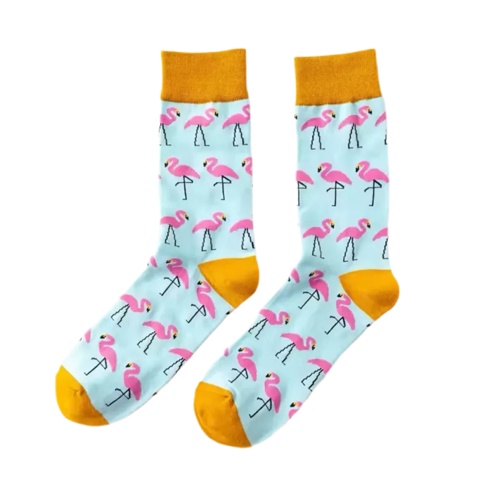 Chaussettes Flamant Rose
