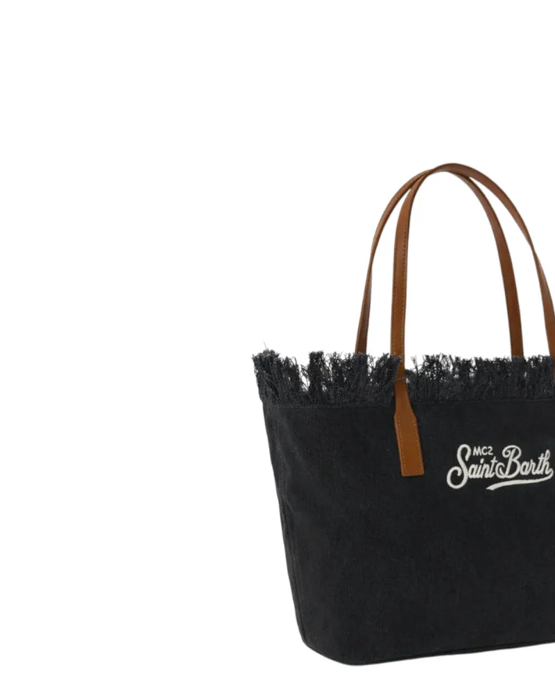 City Medium Canvas Bag Fringes