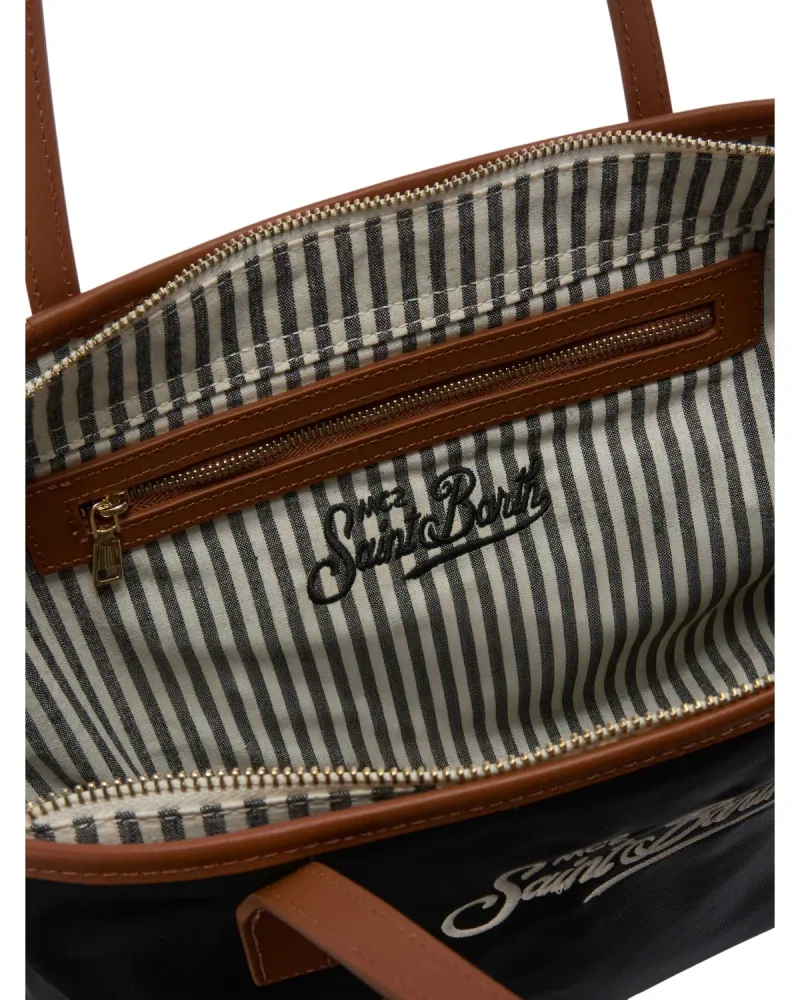 City Medium Nylon Black Bag MC2 Saint Barth