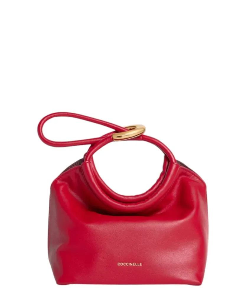 Coccinelle Finn Small Leather Pouch Magnetic Closure