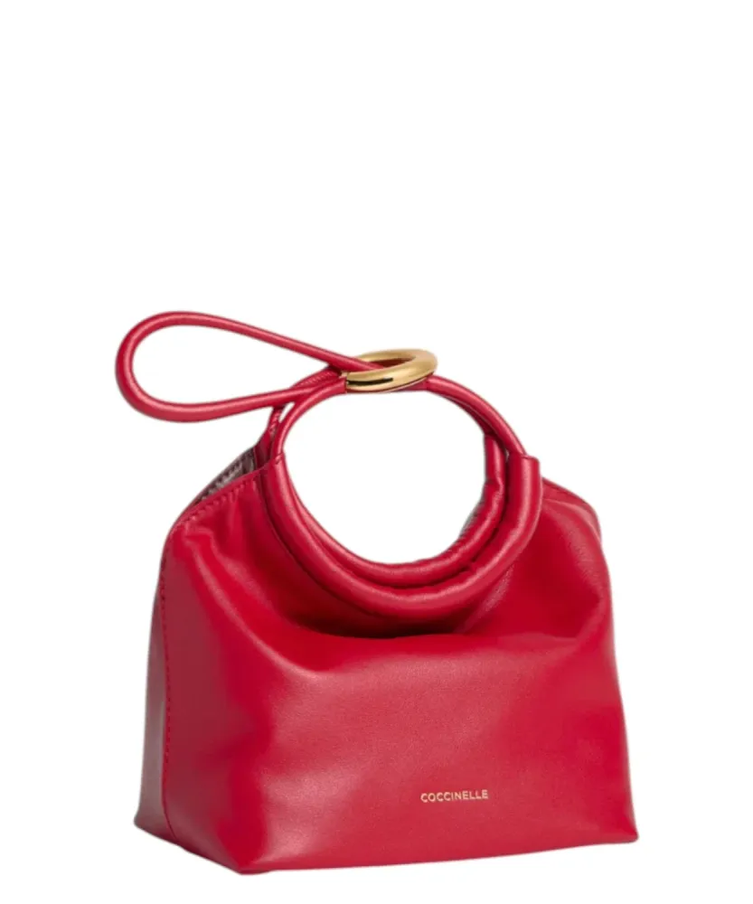 Coccinelle Finn Small Leather Pouch Magnetic Closure