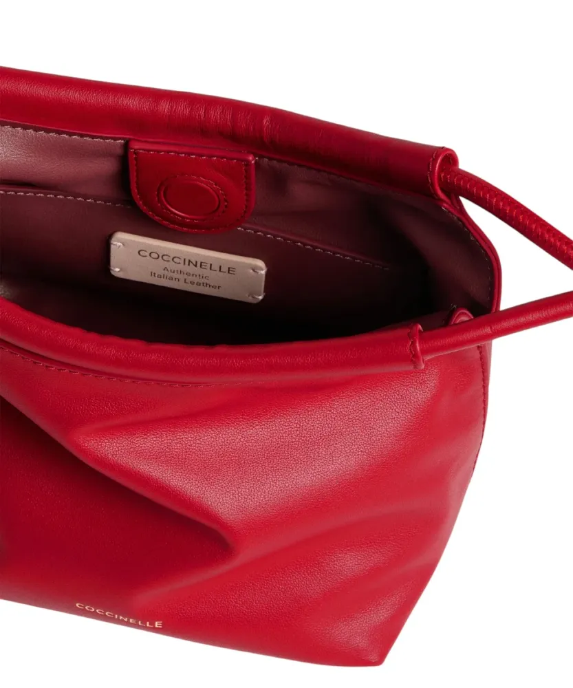 Coccinelle Finn Small Leather Pouch Magnetic Closure