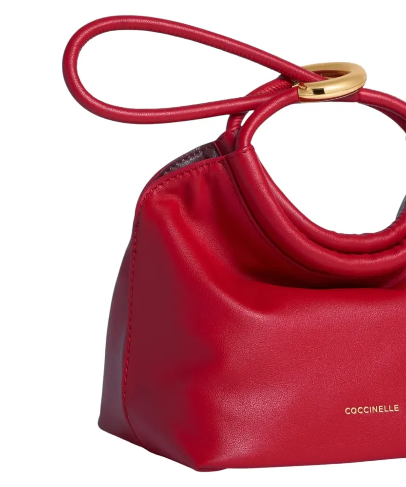Coccinelle Finn Small Leather Pouch Magnetic Closure