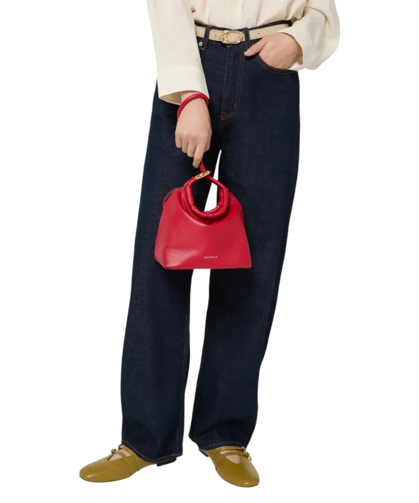 Coccinelle Finn Small Leather Pouch Magnetic Closure