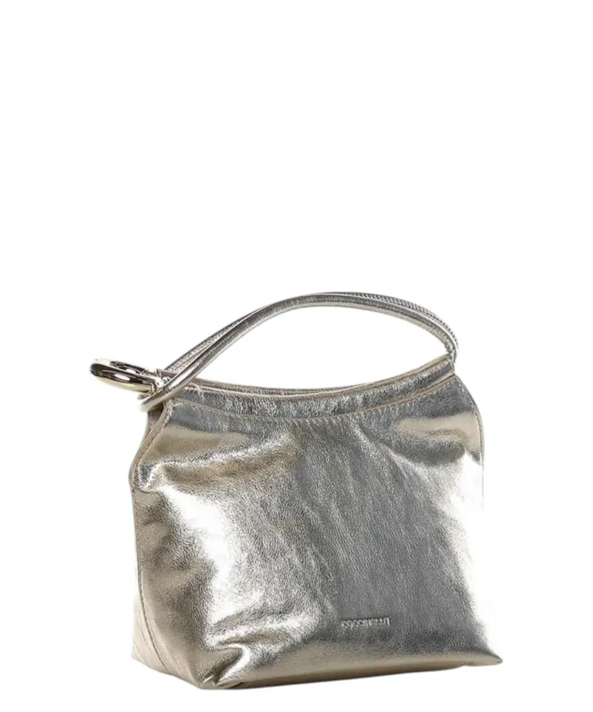 Coccinelle Finn Small Leather Pouch Metal Clasp