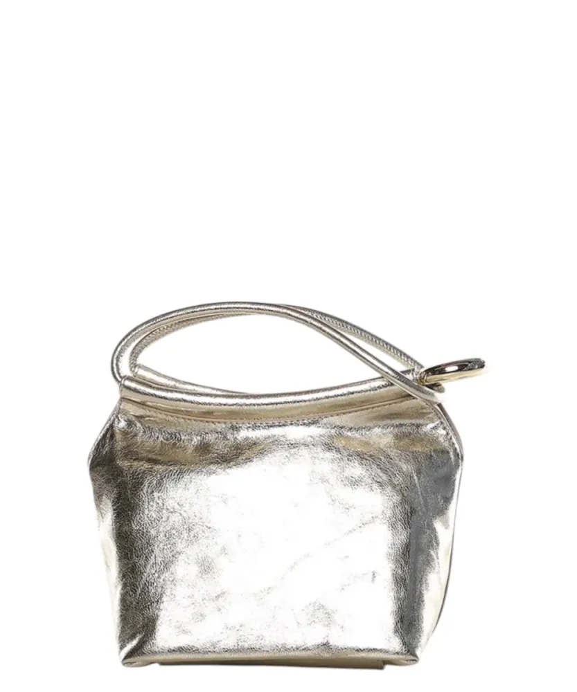 Coccinelle Finn Small Leather Pouch Metal Clasp