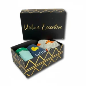 Coffret Chaussettes Animaux - Canard, Renard et Dinosaure