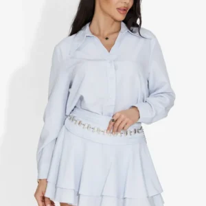 Compleu dama cu fusta bleu Breath Bogas