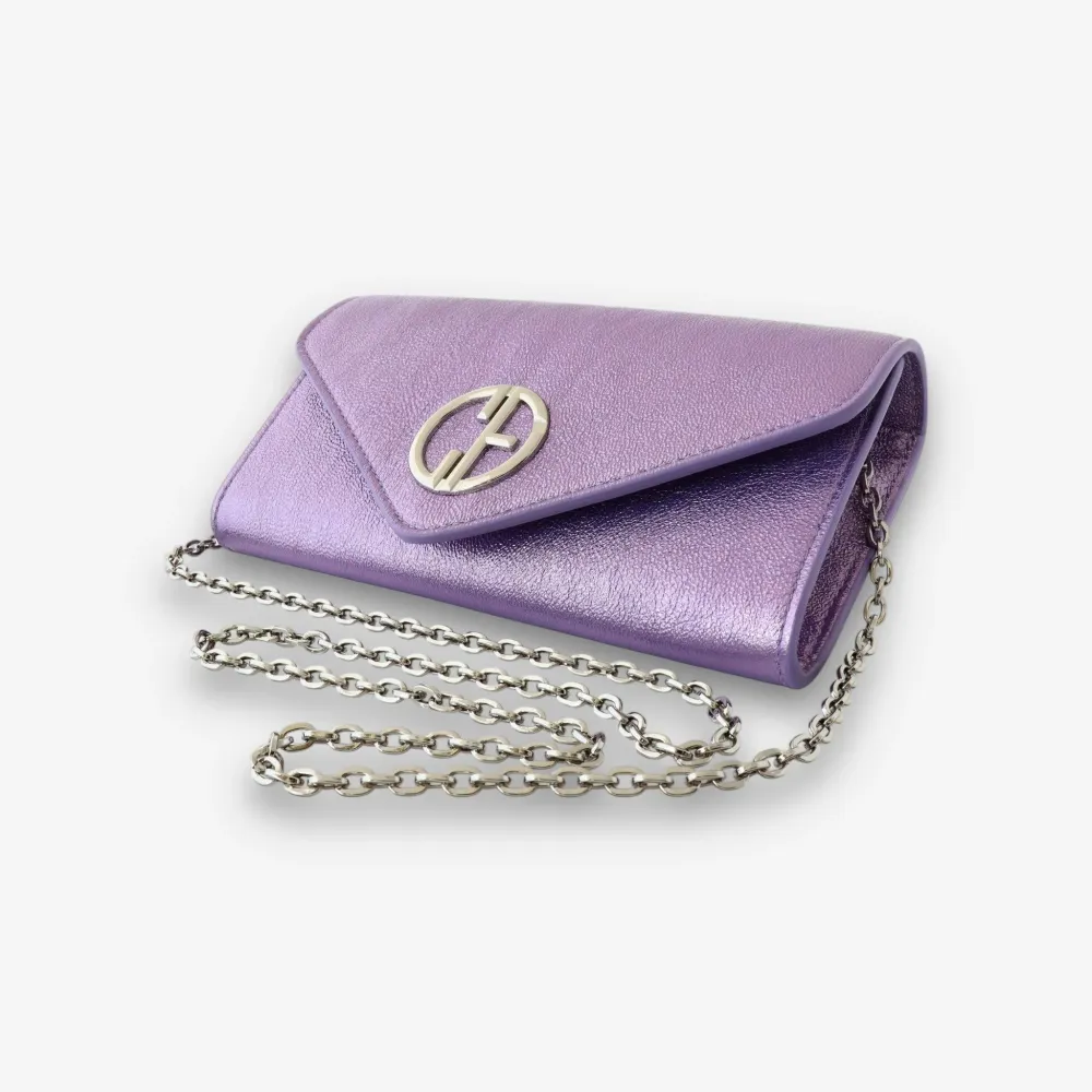 Малка дамска чанта - crossbody - естествена кожа - Лавандула