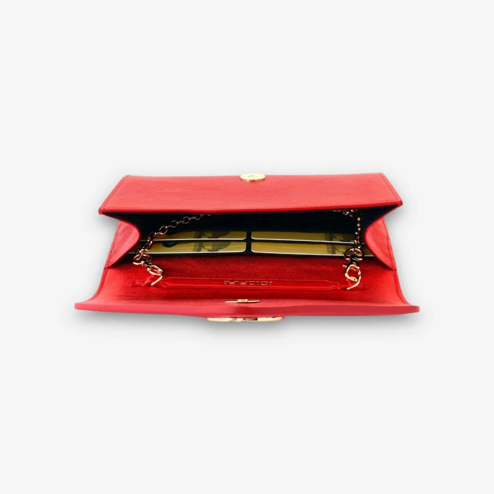 Малка дамска чанта - crossbody - естествена кожа - Egeria Red | COLDFIRE
