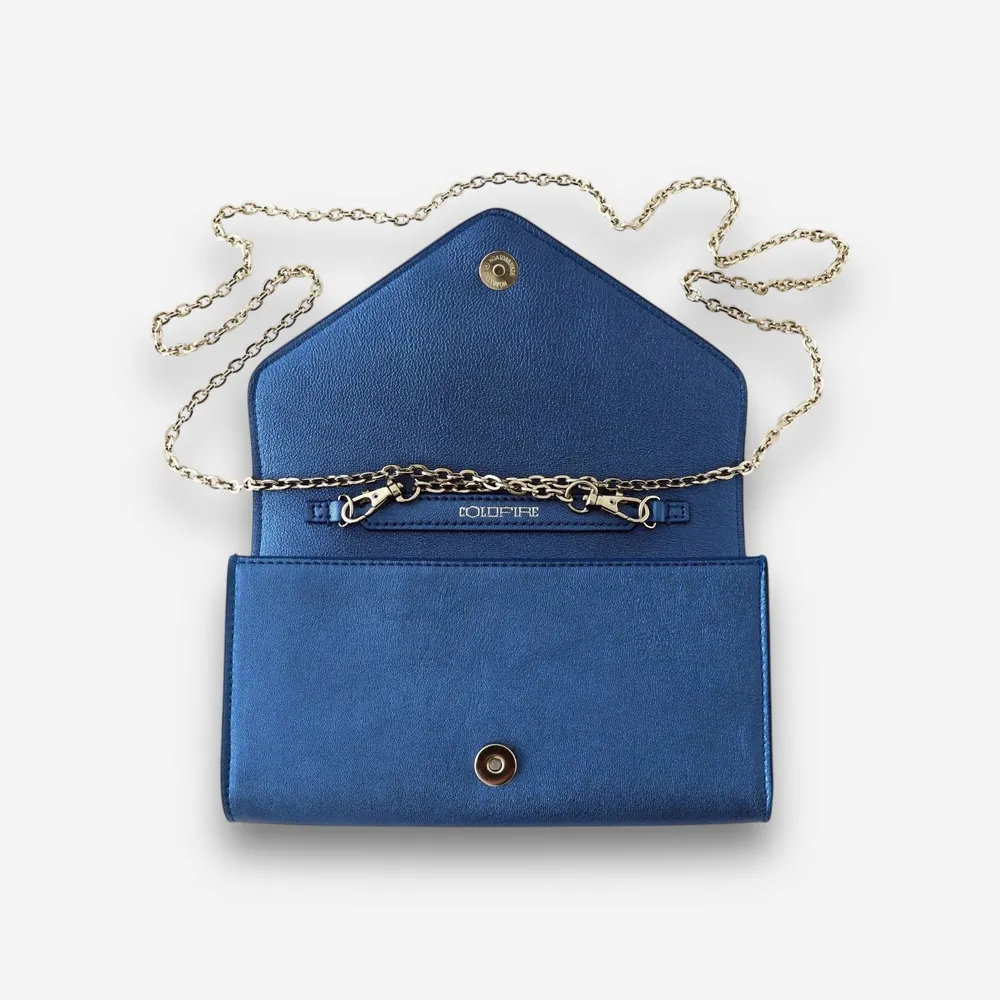 Малка дамска чанта - crossbody - естествена кожа - Pictor Midnight Blue | COLDFIRE