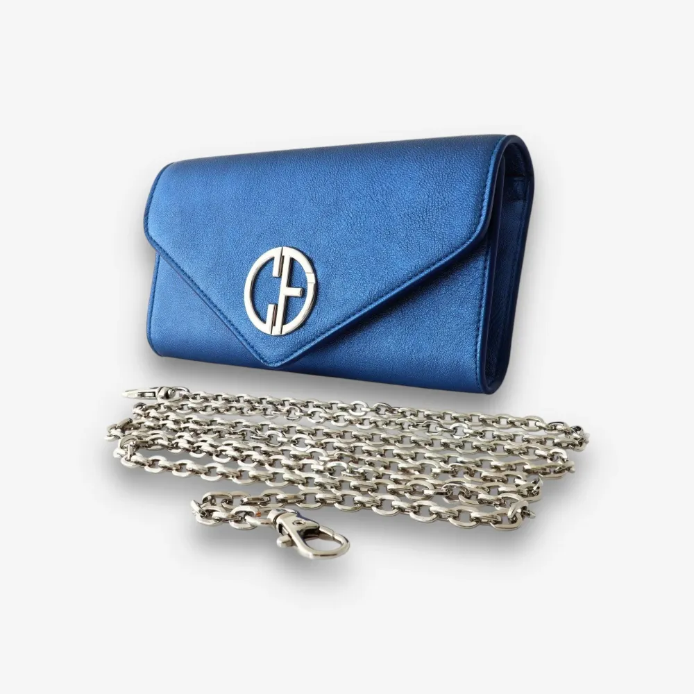 Малка дамска чанта - crossbody - естествена кожа - Pictor Midnight Blue | COLDFIRE