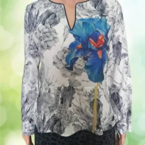 Елегантна дамска блуза Culito From Spain, разноцветна