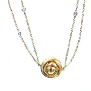 DAMIANI. Колие от розово злато и диаманти