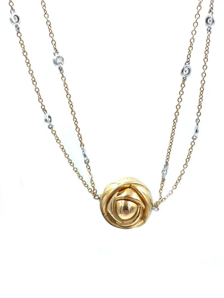 DAMIANI. Колие от розово злато и диаманти