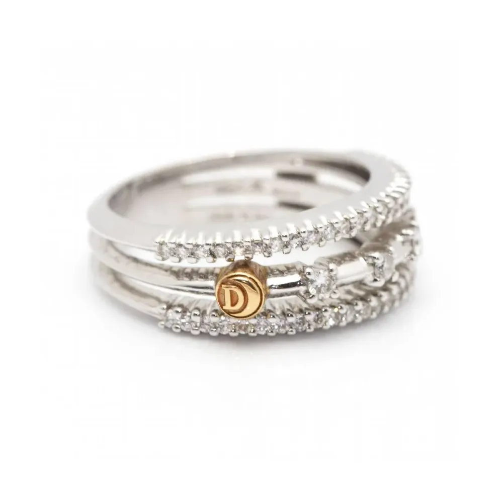 Damiani - Пръстен от двуцветно 18-каратово злато и диаманти