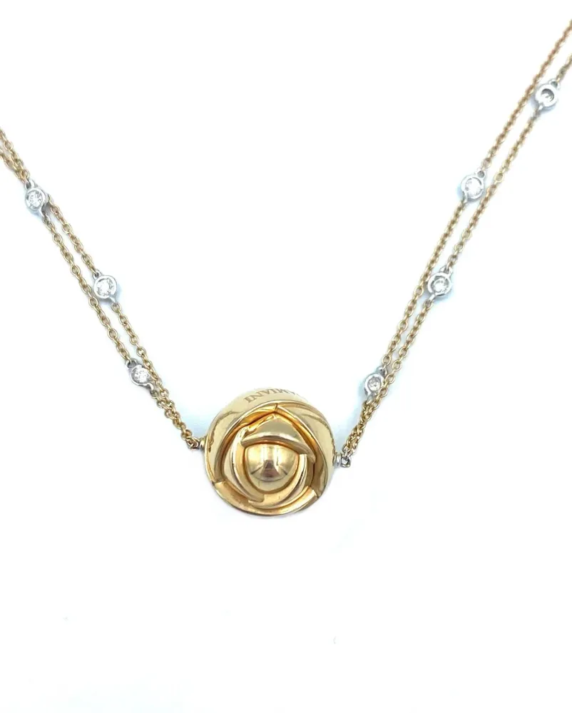 DAMIANI. Колие от розово злато и диаманти