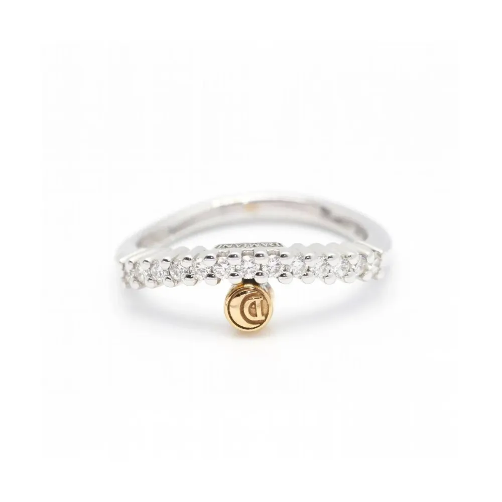 Damiani - Пръстен от двуцветно 18-каратово злато с диаманти