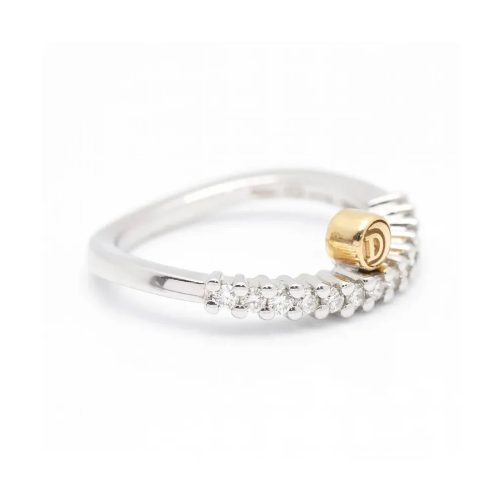 Damiani - Пръстен от двуцветно 18-каратово злато с диаманти