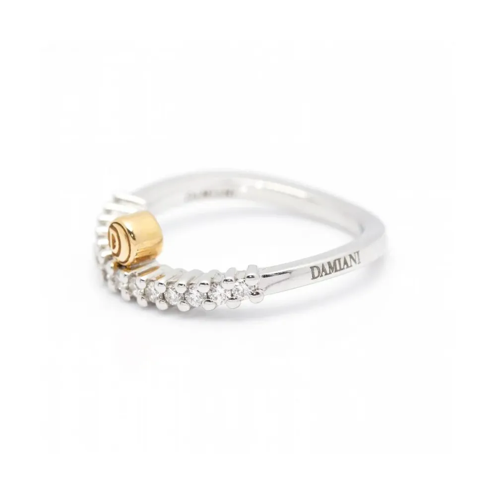 Damiani - Пръстен от двуцветно 18-каратово злато с диаманти