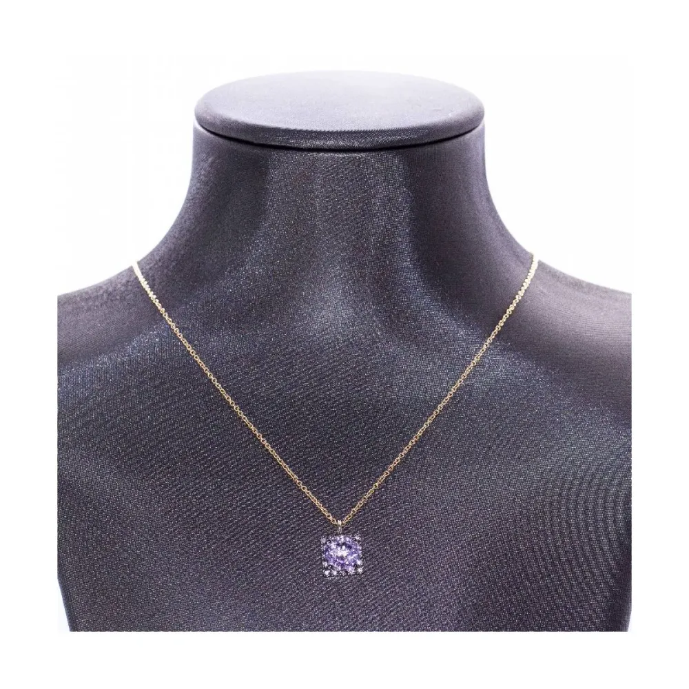 Damiani - Колие от двуцветно 18-каратово злато с аметист и диаманти