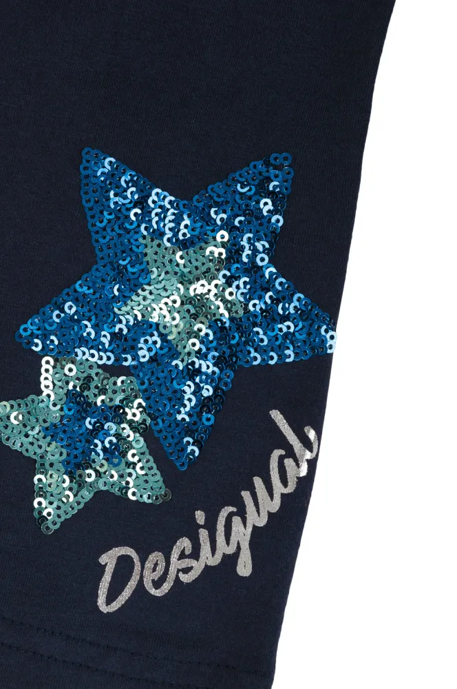Desigual Бебешки памучен клин, тъмно син
