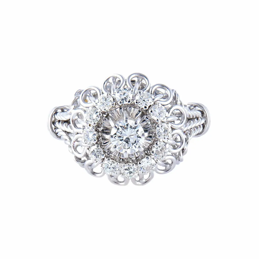 Пръстен Маргаритка Diamond Twist