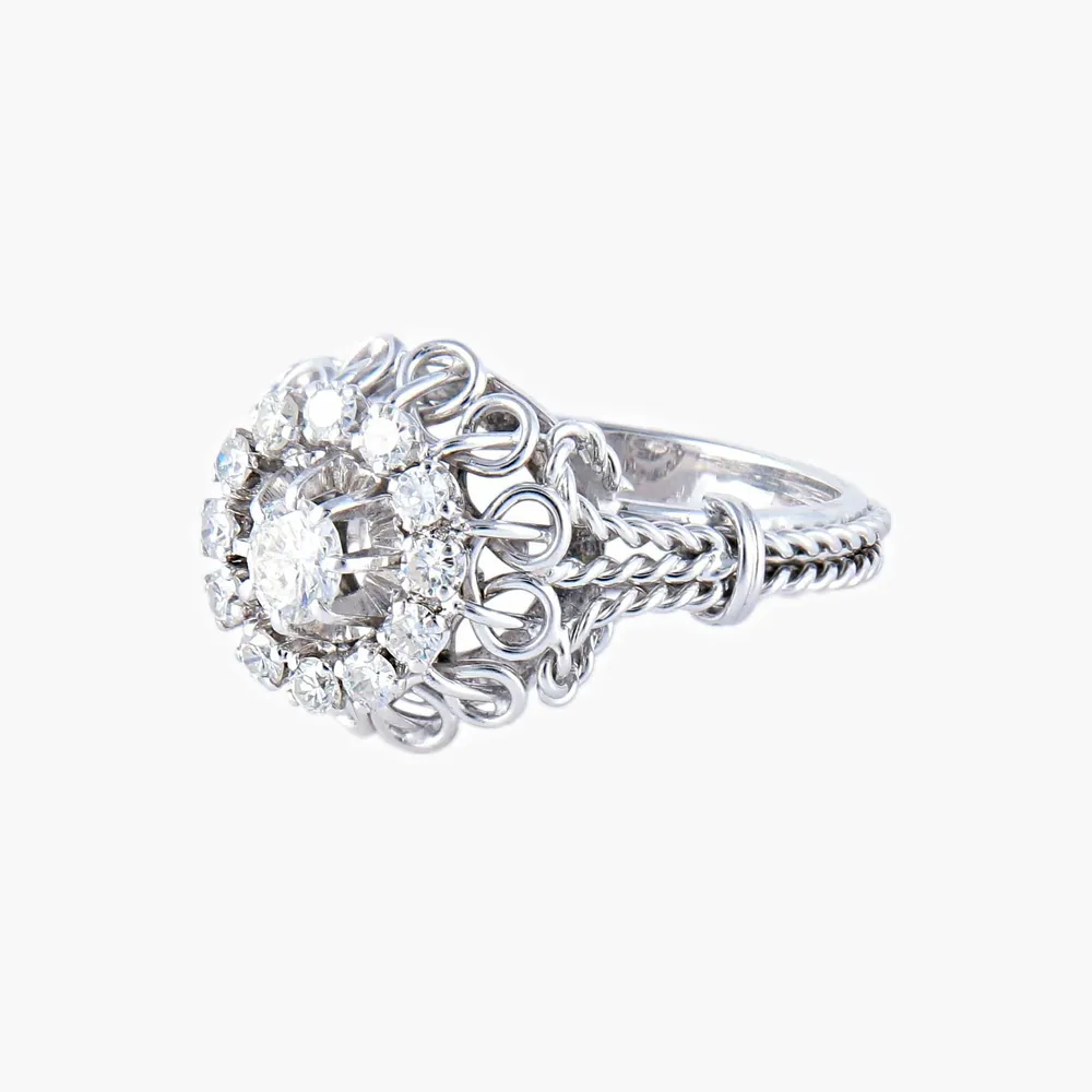 Пръстен Маргаритка Diamond Twist