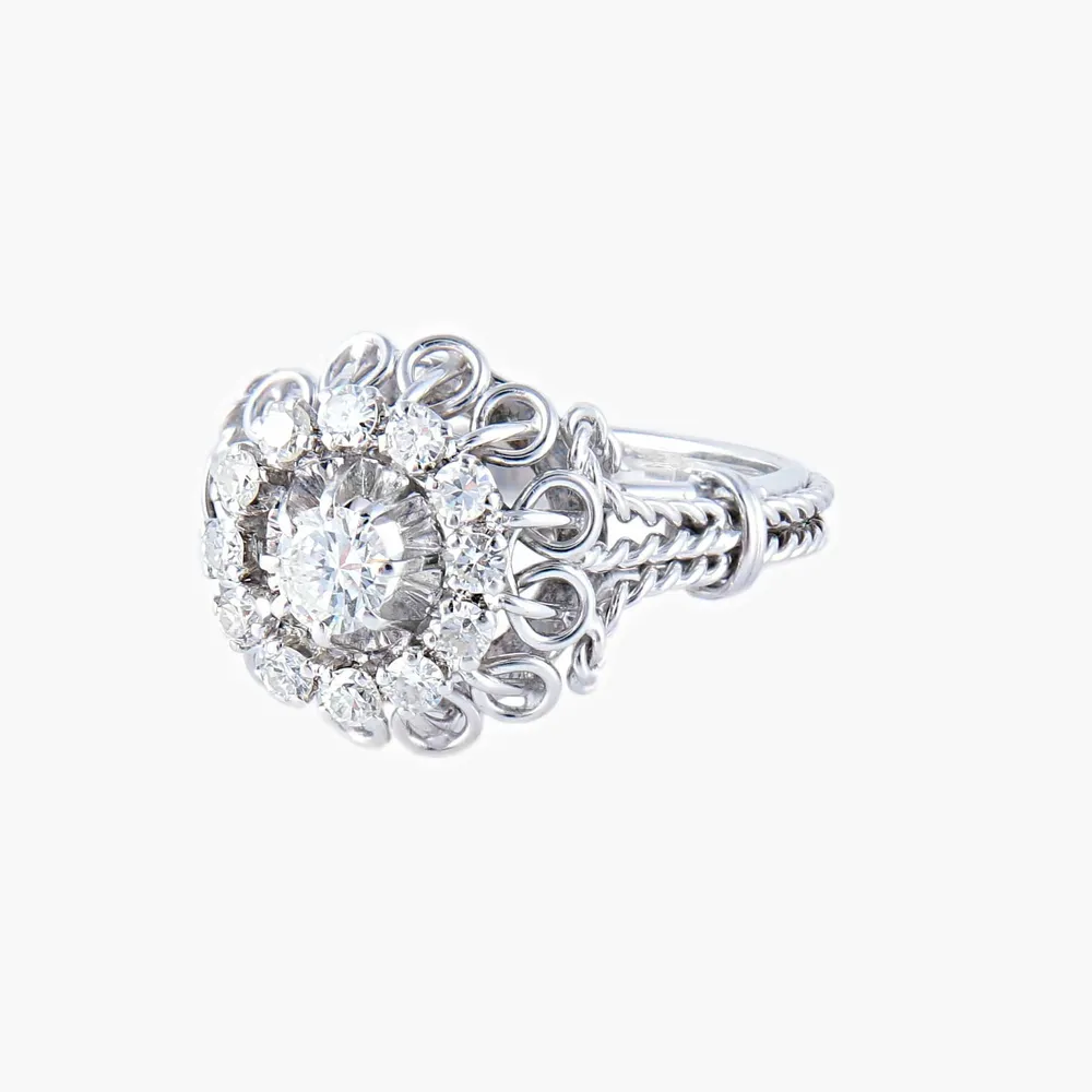 Пръстен Маргаритка Diamond Twist