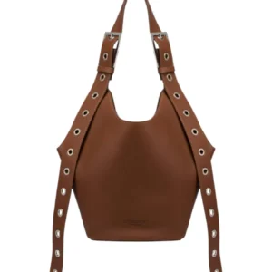 Dondup Small Leather Hobo Shoulder Bag