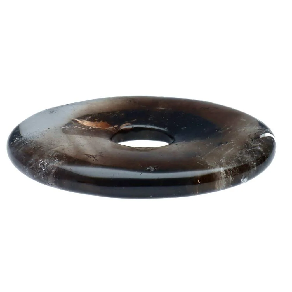 Висулка камък кварцов димно DONUT модел L