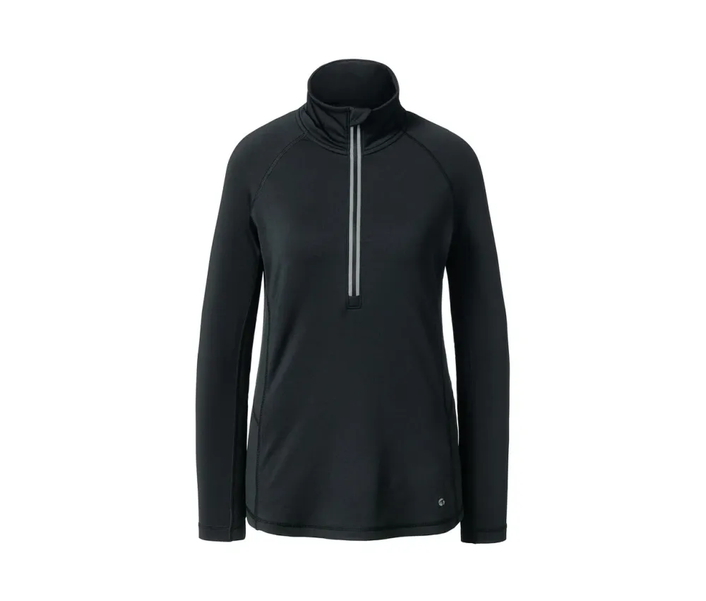Дамски спортен суитчърт DryActive Plus, черен