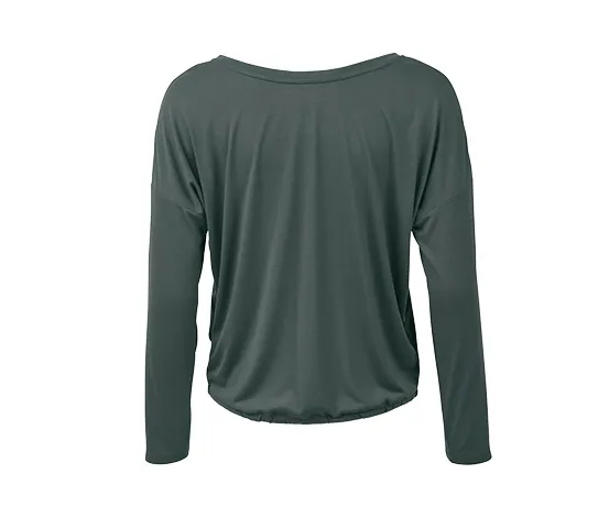 Спортна дамска тениска DryActive Plus 2 в 1, зелена и бяла