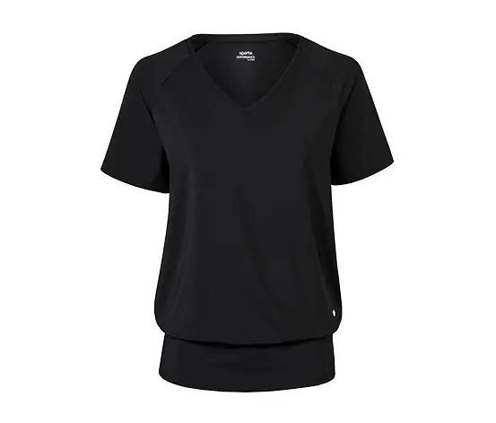 Спортна дамска тениска DryActive Plus, черна
