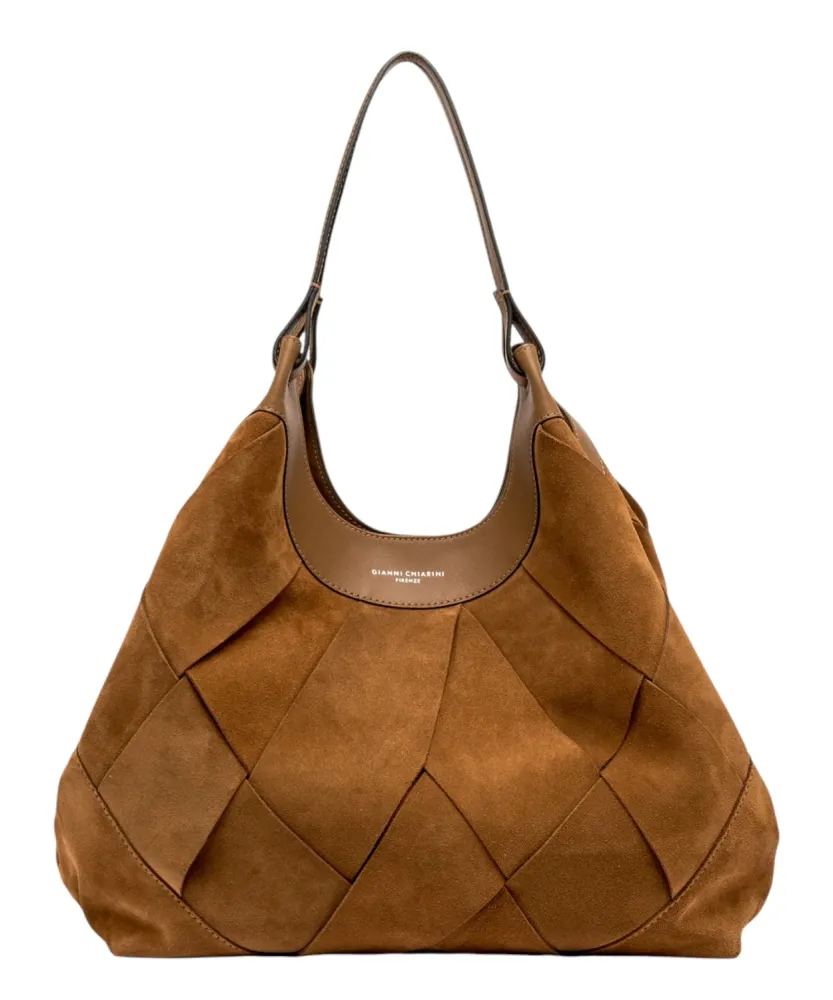 DUA Gianni Chiarini Suede Bag Geometric Pattern