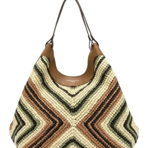 DUA Gianni Chiarini Woven Straw Bag