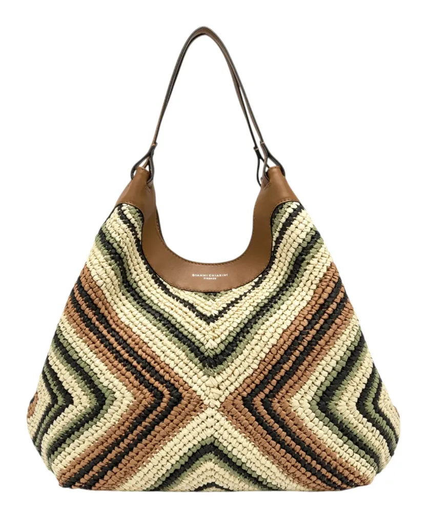 DUA Gianni Chiarini Woven Straw Bag
