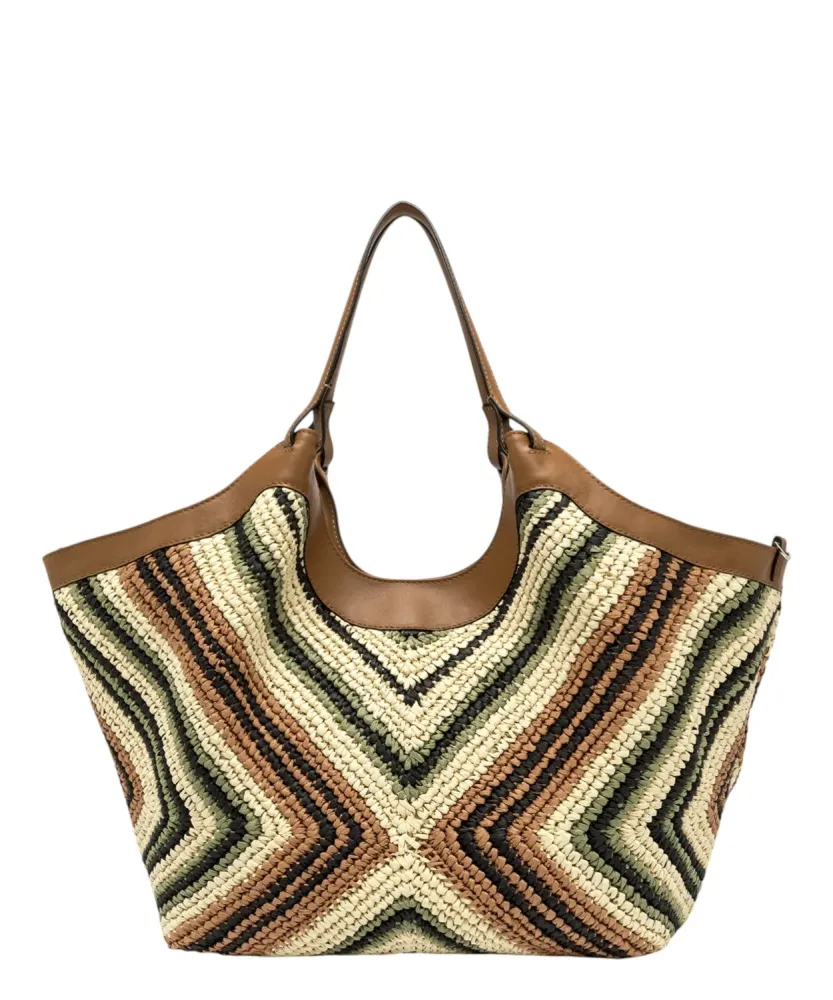 DUA Gianni Chiarini Woven Straw Bag
