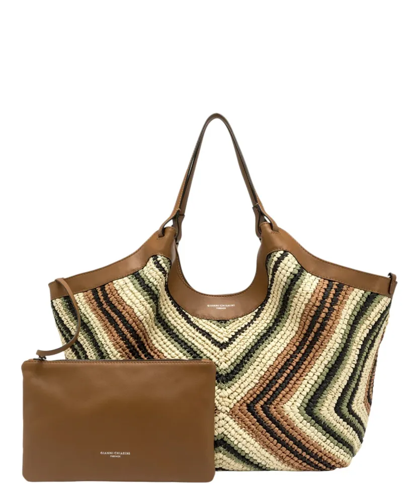 DUA Gianni Chiarini Woven Straw Bag