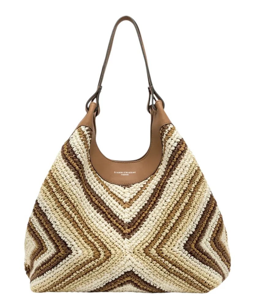 DUA Gianni Chiarini Woven Straw Bag