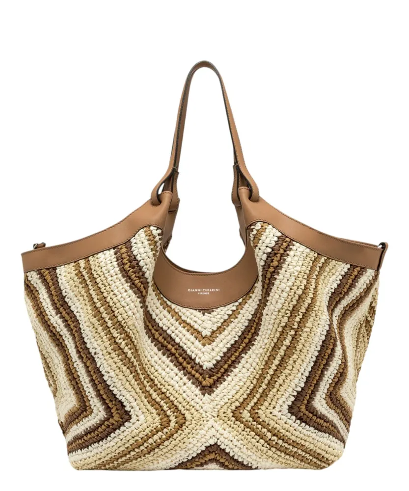 DUA Gianni Chiarini Woven Straw Bag