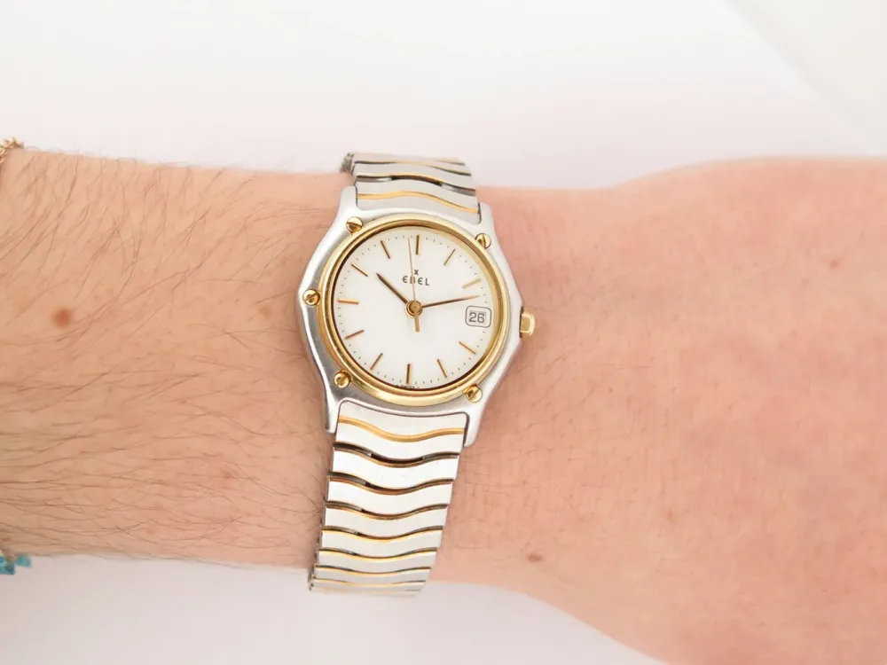 Ebel Sport Classic - Дамски кварцов часовник 27 мм от злато и стомана