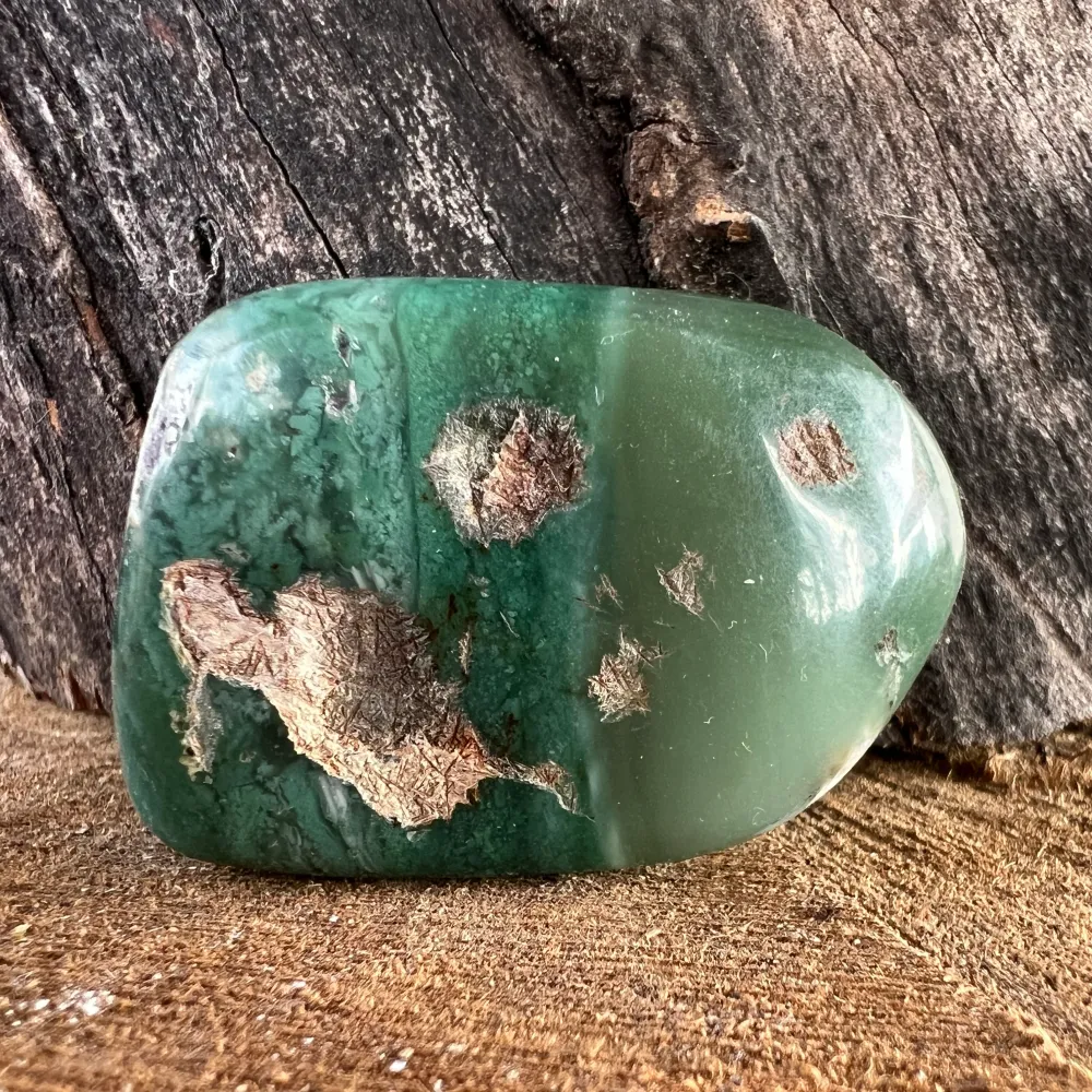Emerald Palmstone Chrysoprase Model 20 от Зимбабве