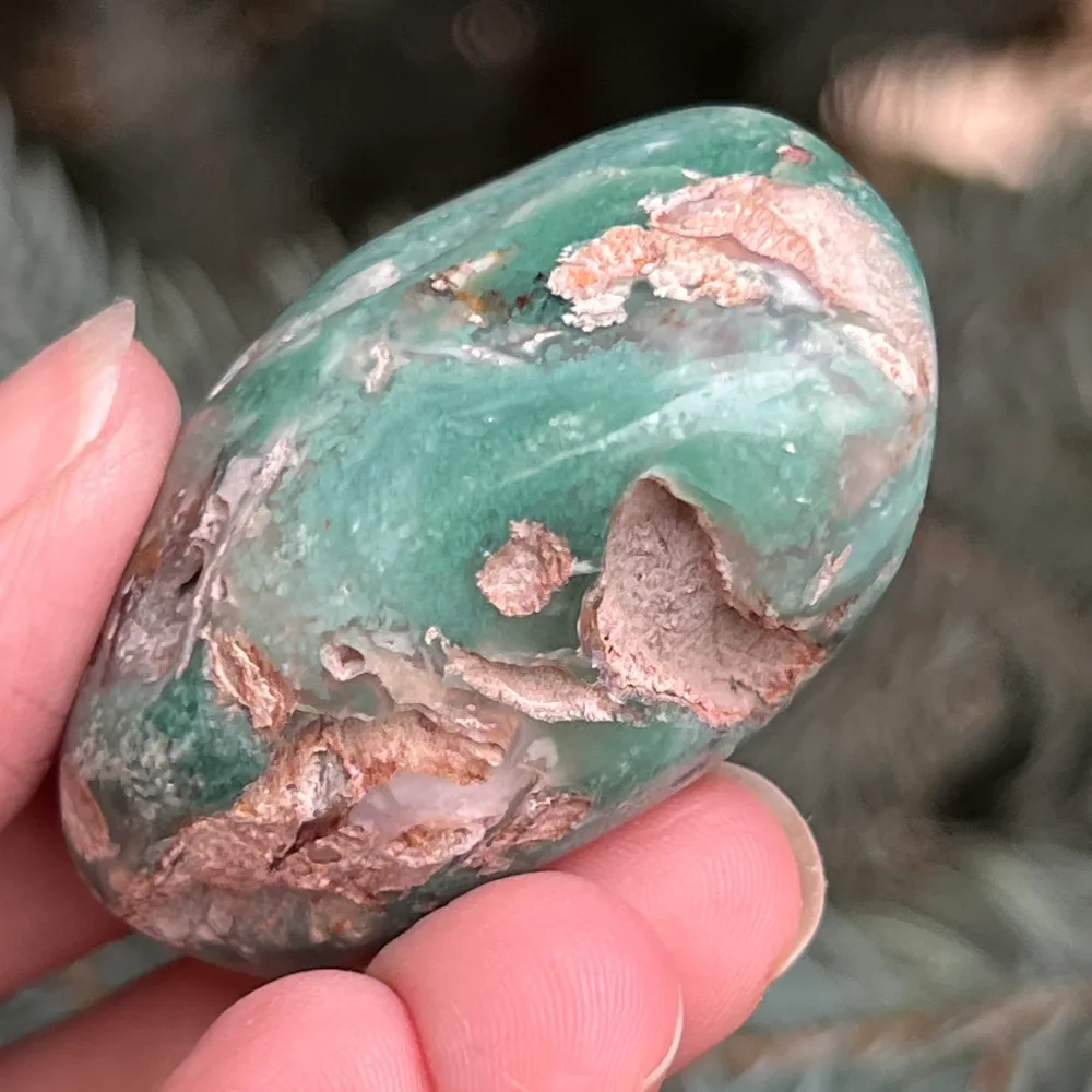 Emerald Palmstone Chrysoprase Model 12 от Зимбабве