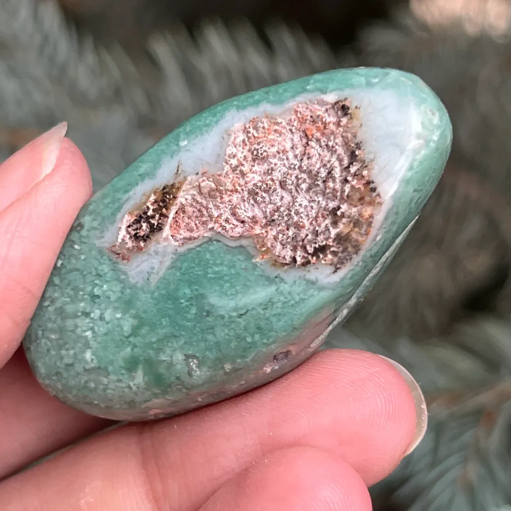 Emerald Palmstone Chrysoprase Model 12 от Зимбабве
