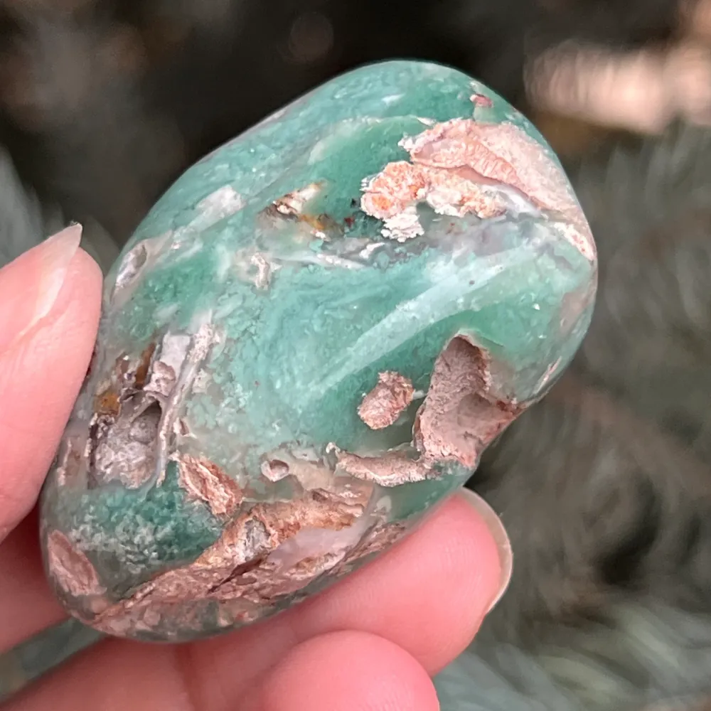 Emerald Palmstone Chrysoprase Model 12 от Зимбабве